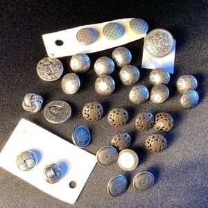 Assorted Vintage Metal Buttons